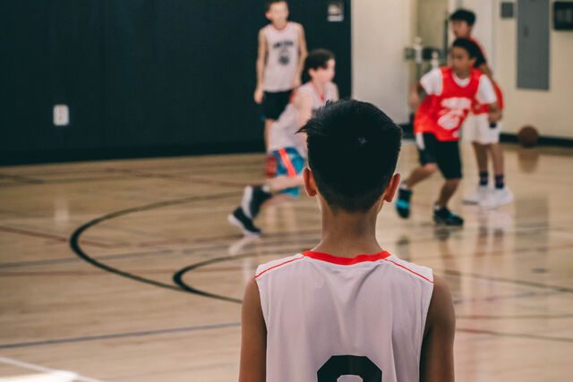 Gymnase dans une école